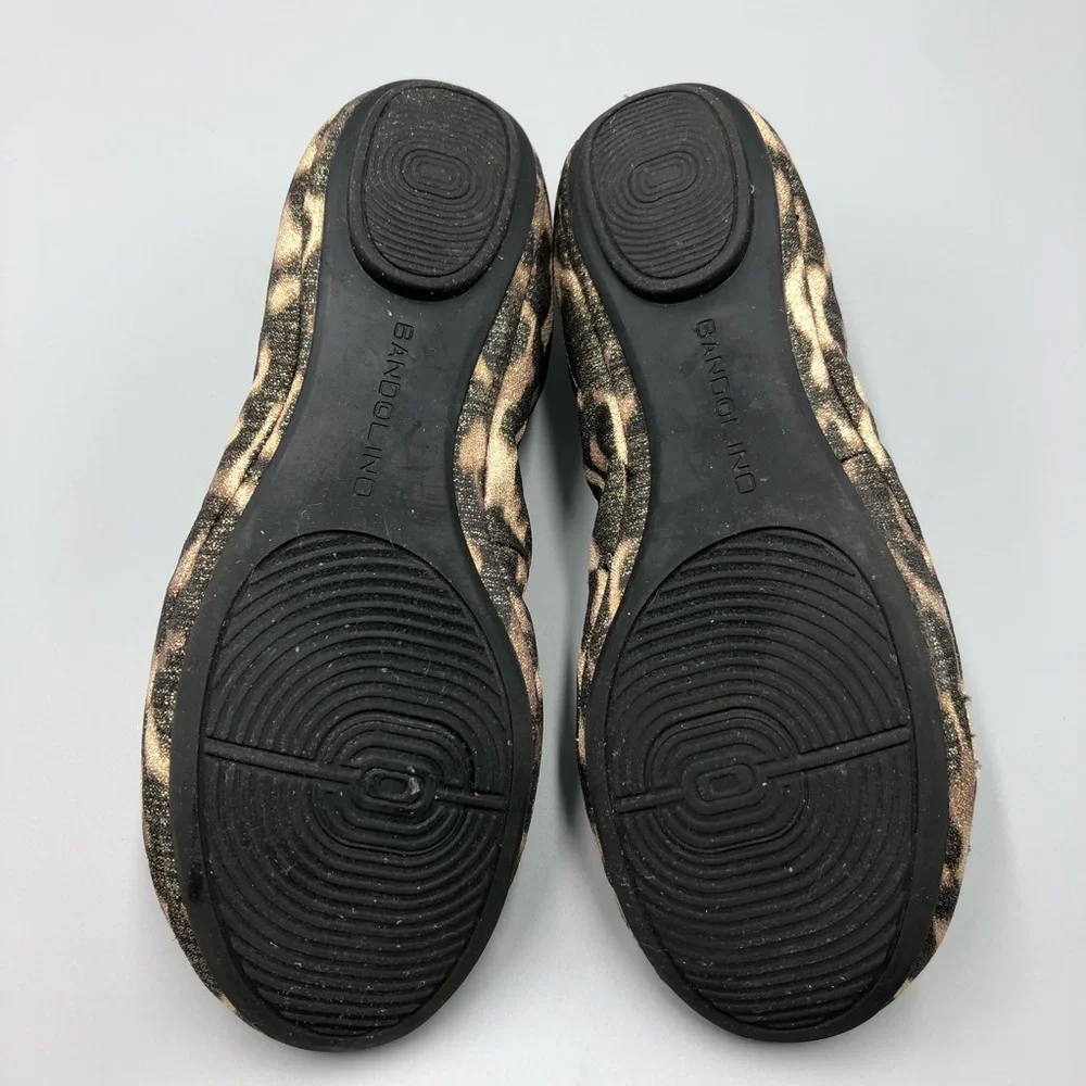 Bandolino Ballet Flats Size 6 1/2 Fabric Animal Print - Picture 7 of 7